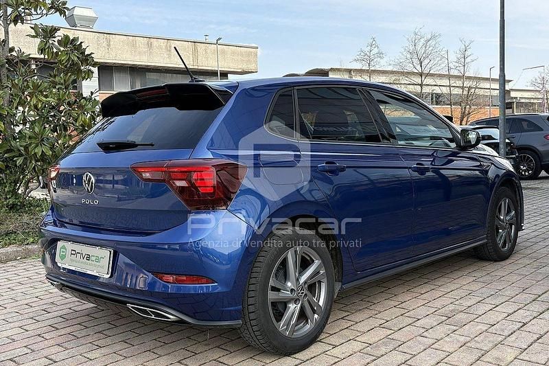 Usata VW Polo R-line 95 CV (69 kW) 2023 Blu Utilitaria