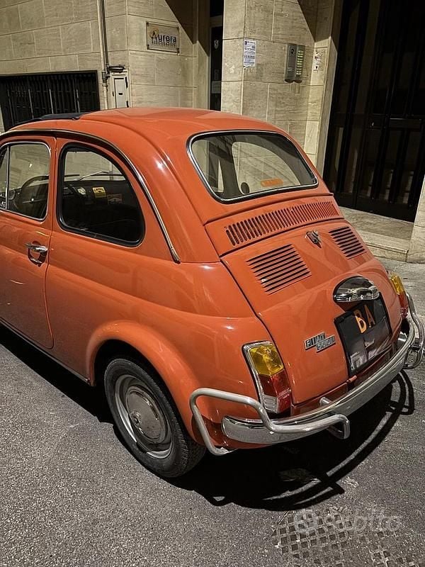 Usata Fiat 500 1970 Rosso Berlina