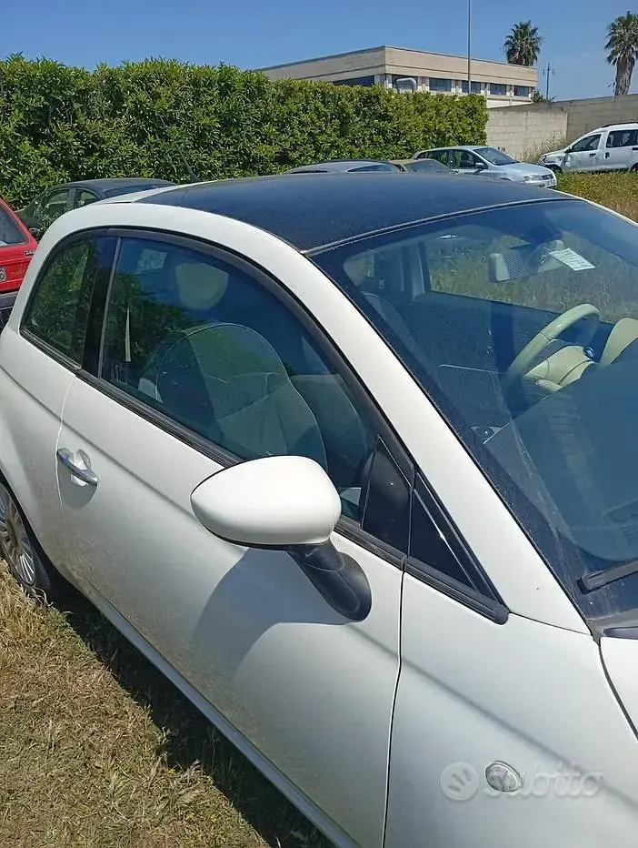 Usata Fiat 500 69 CV (50 kW) 2008 Bianco Utilitaria