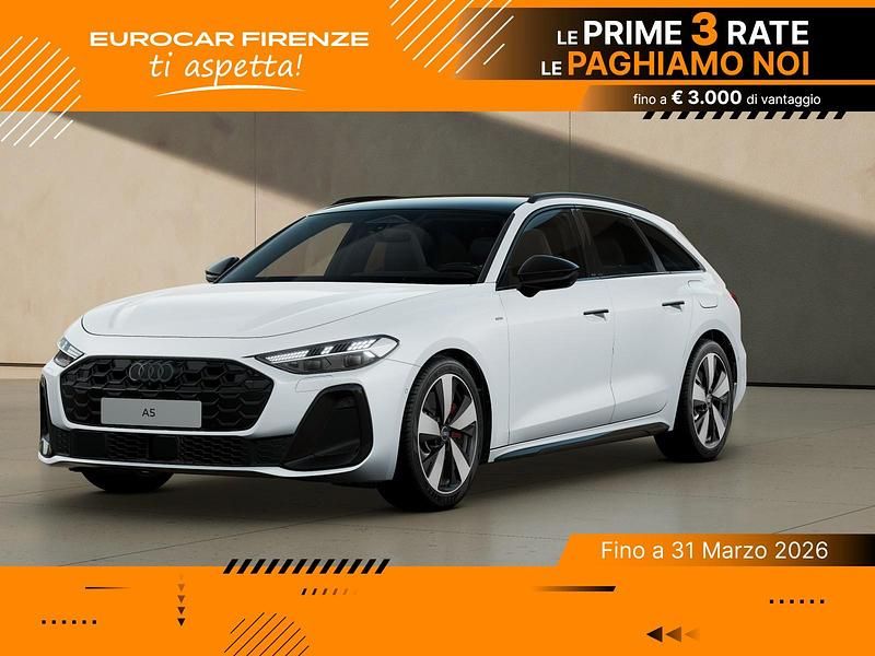 Nuova Audi A5 S-Line 299 CV (219 kW) 2025 Bianco ghiacciaio metallizzato Station wagon