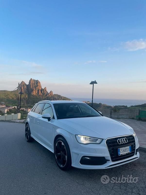 Usata Audi A3 2014 Bianco Berlina