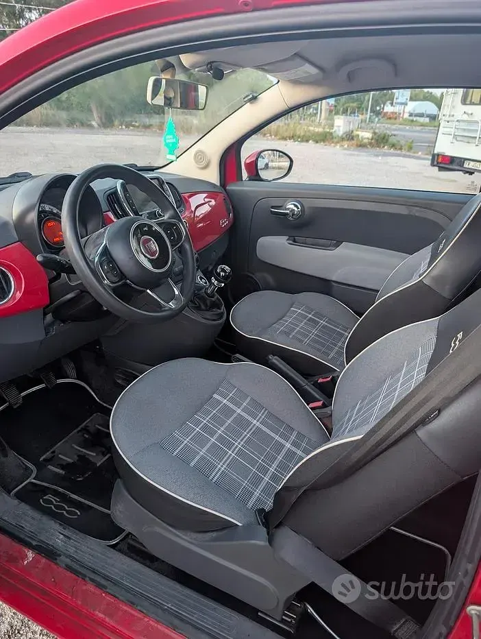 Usata Fiat 500 69 CV (50 kW) 2016 Rosso Berlina