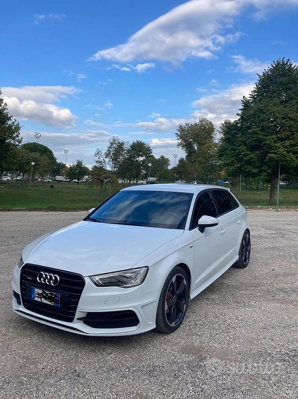 Usata Audi A3 S-Line 150 CV (110 kW) 2015 Bianco Utilitaria