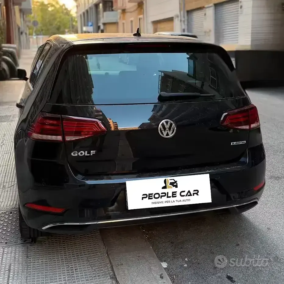 Usata VW Golf VII 130 CV (95 kW) 2019 Nero Berlina