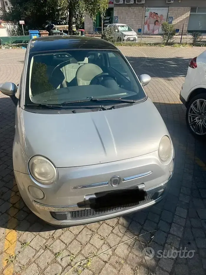 Usata Fiat 500 75 CV (55 kW) 2011 Grigio Utilitaria