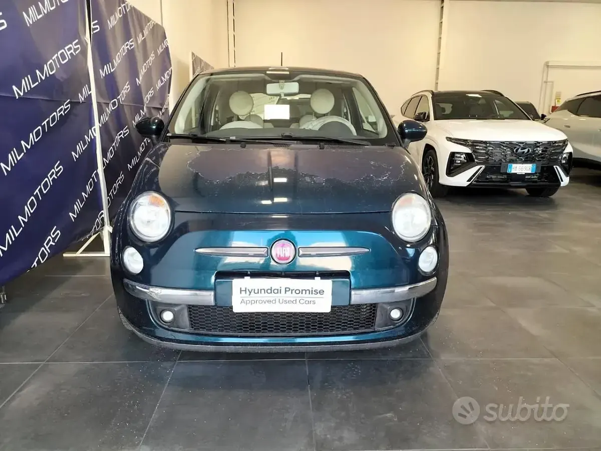 Usata Fiat 500 Lounge 69 CV (50 kW) 2013 Blu Utilitaria