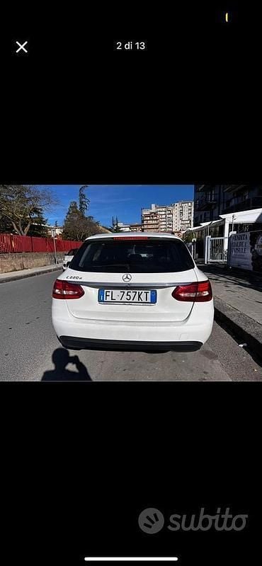 Usata Mercedes C220 170 CV (125 kW) 2017 Bianco Station wagon
