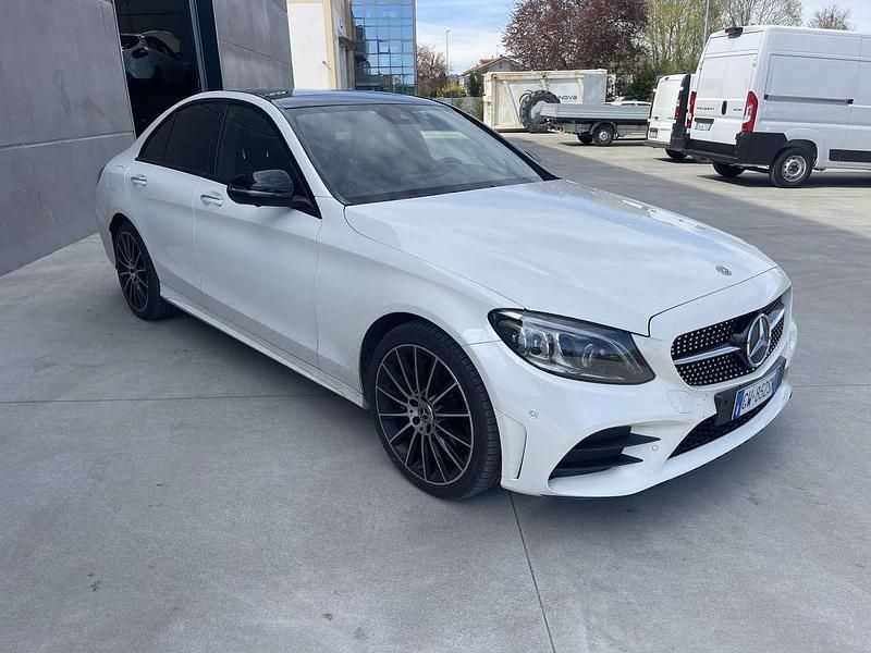 Usata Mercedes C220 Premium 194 CV (142 kW) 2019 Bianco Berlina