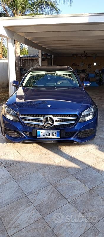 Usata Mercedes C220 170 CV (125 kW) 2015 Blu Station wagon