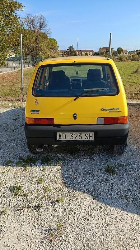 Usata Fiat 500 1995 Giallo Utilitaria