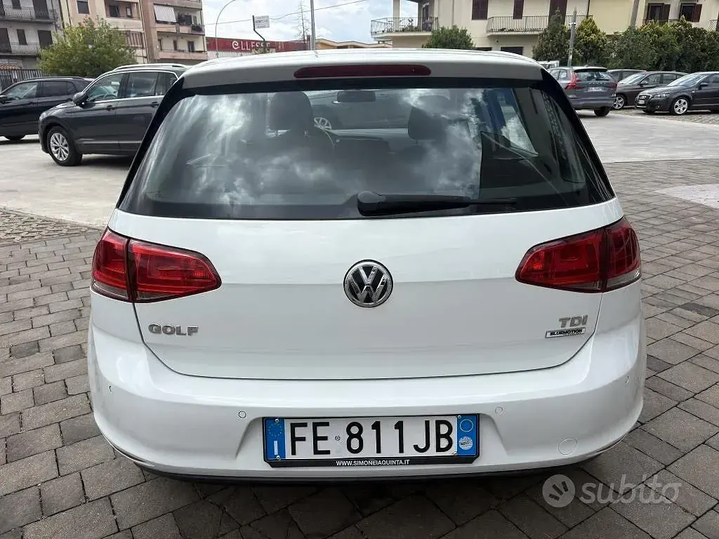Usata VW Golf VII 90 CV (66 kW) 2016 Bianco Berlina