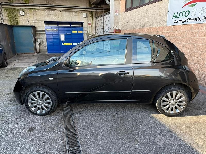 Usata Nissan Micra Acenta 88 CV (64 kW) 2008 Nero Berlina