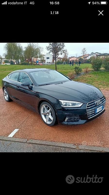 Usata Audi A5 190 CV (139 kW) 2017 Nero Coupé
