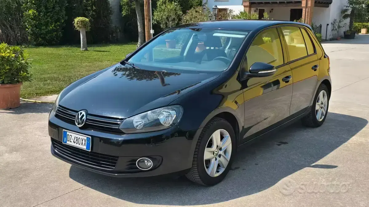 Usata VW Golf VI 122 CV (89 kW) 2010 Nero Berlina