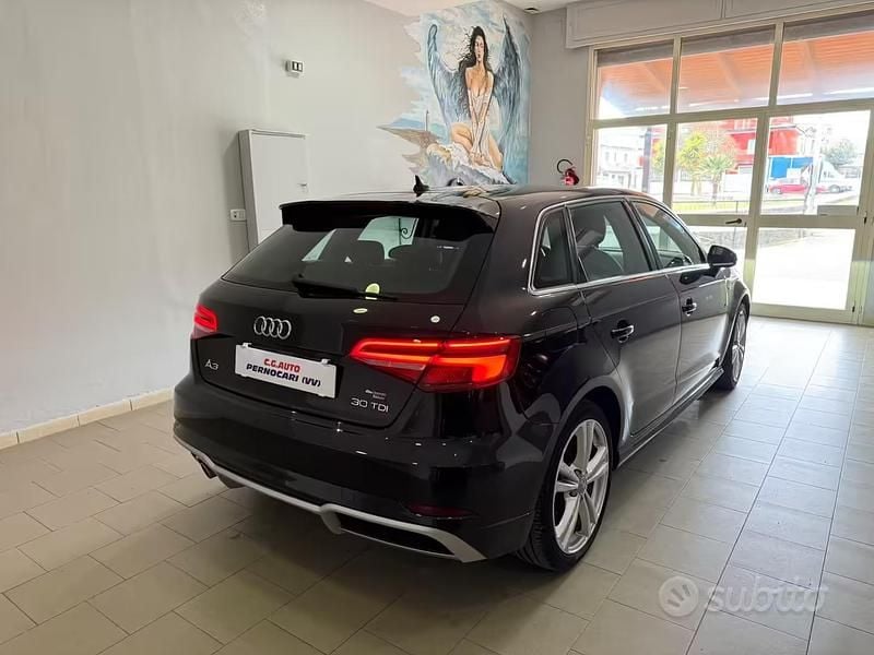 Usata Audi A3 S-Line 116 CV (85 kW) 2019 Nero Berlina