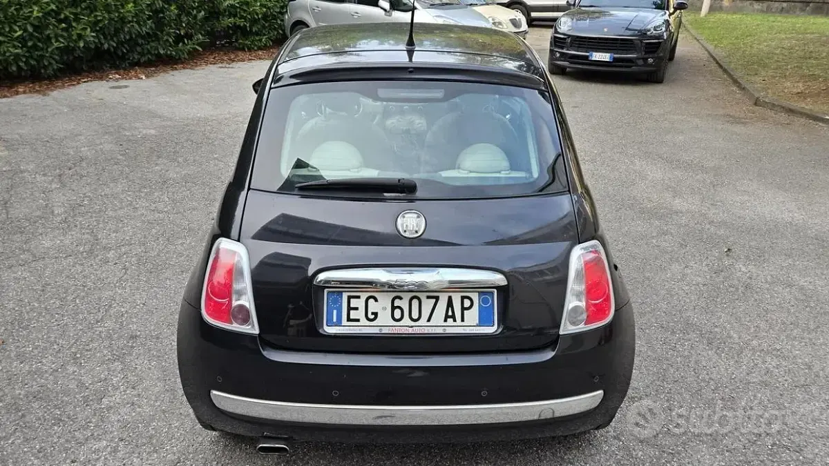 Usata Fiat 500 Lounge 69 CV (50 kW) 2011 Nero Berlina