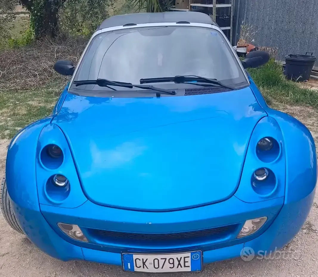 Usata Smart Roadster 82 CV (60 kW) 2003 Blu Cabrio