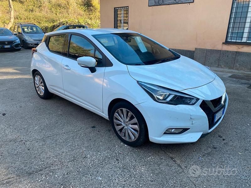 Usata Nissan Micra Acenta 69 CV (50 kW) 2018 Bianco Berlina