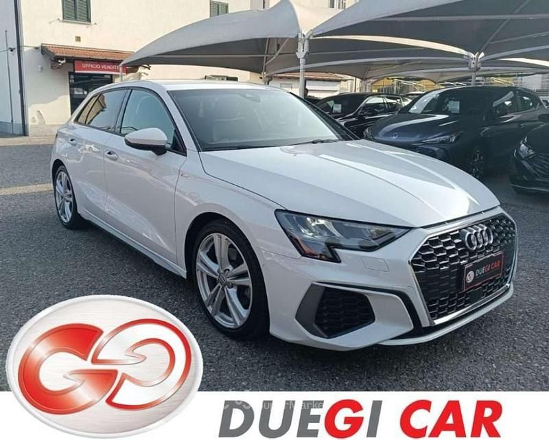 Usata Audi A3 S-Line 150 CV (110 kW) 2021 Bianco Berlina