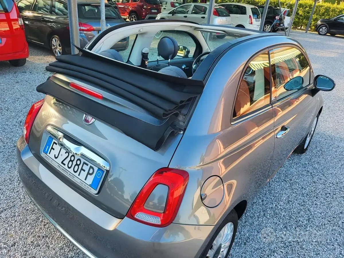 Usata Fiat 500C Lounge 69 CV (50 kW) 2017 Grigio Cabrio