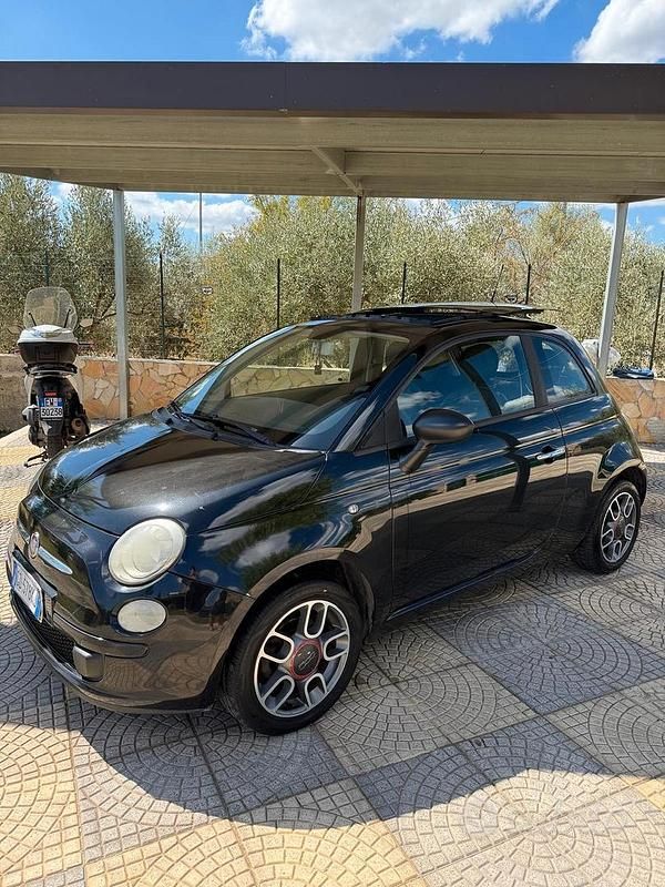 Usata Fiat 500 75 CV (55 kW) 2009 Nero Cabrio