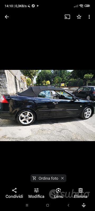 Usata Saab 9-3 Cabriolet 150 CV (110 kW) 2006 Nero Cabrio