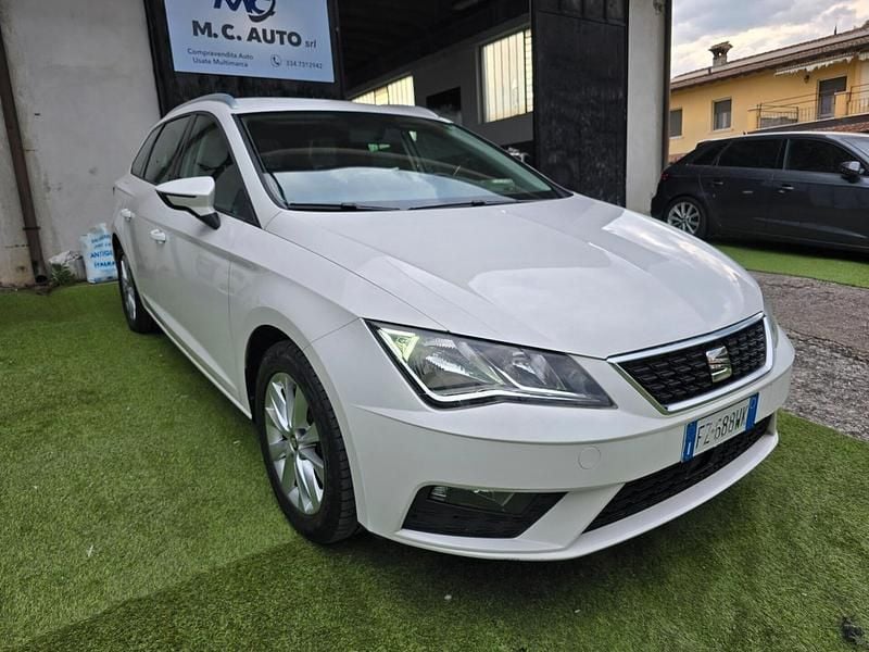 Usata Seat Leon 130 CV (95 kW) 2020 Bianco Station wagon