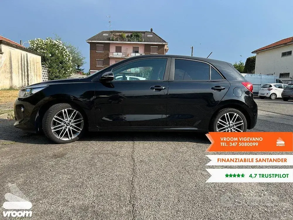 Usata Kia Rio 90 CV (66 kW) 2017 Nero Berlina