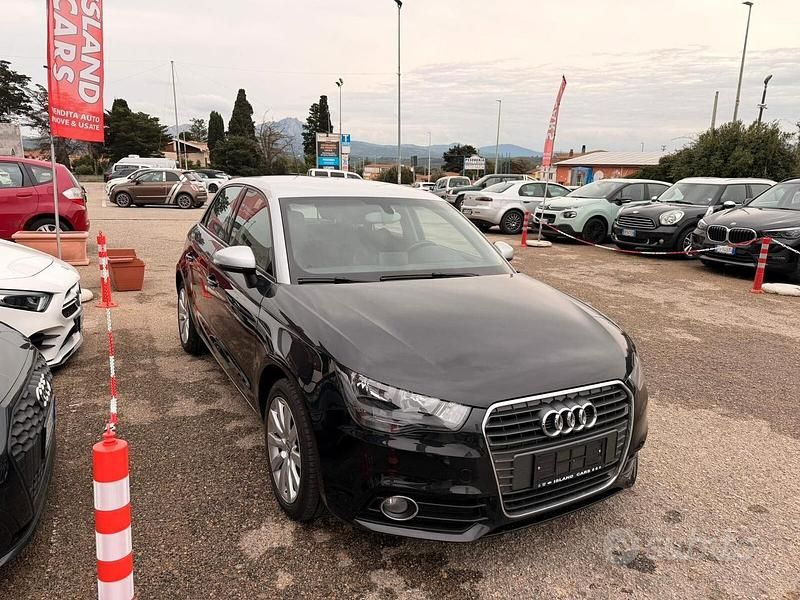 Usata Audi A1 Sportback Ambition 86 CV (63 kW) 2013 Nero Utilitaria