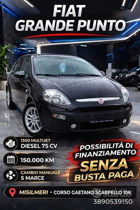 Usata Fiat Punto Evo S 75 CV (55 kW) 2011 Nero Utilitaria
