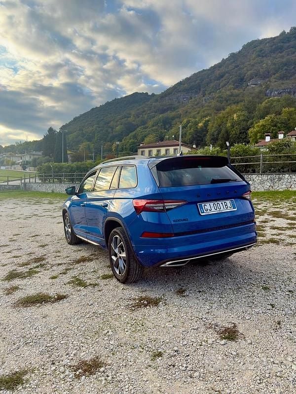 Usata Skoda Kodiaq SportLine 150 CV (110 kW) 2022 Blu SUV