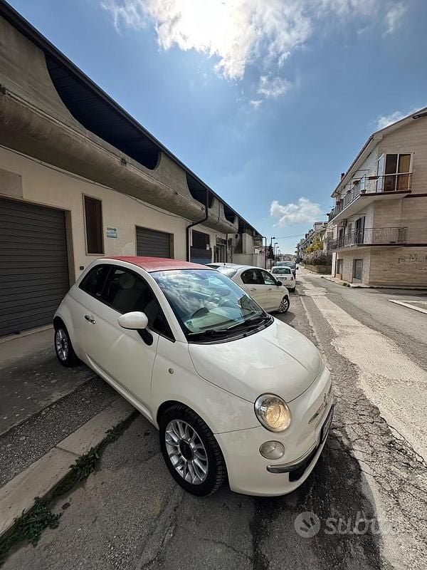 Usata Fiat 500C Pop 69 CV (50 kW) 2010 Bianco Cabrio