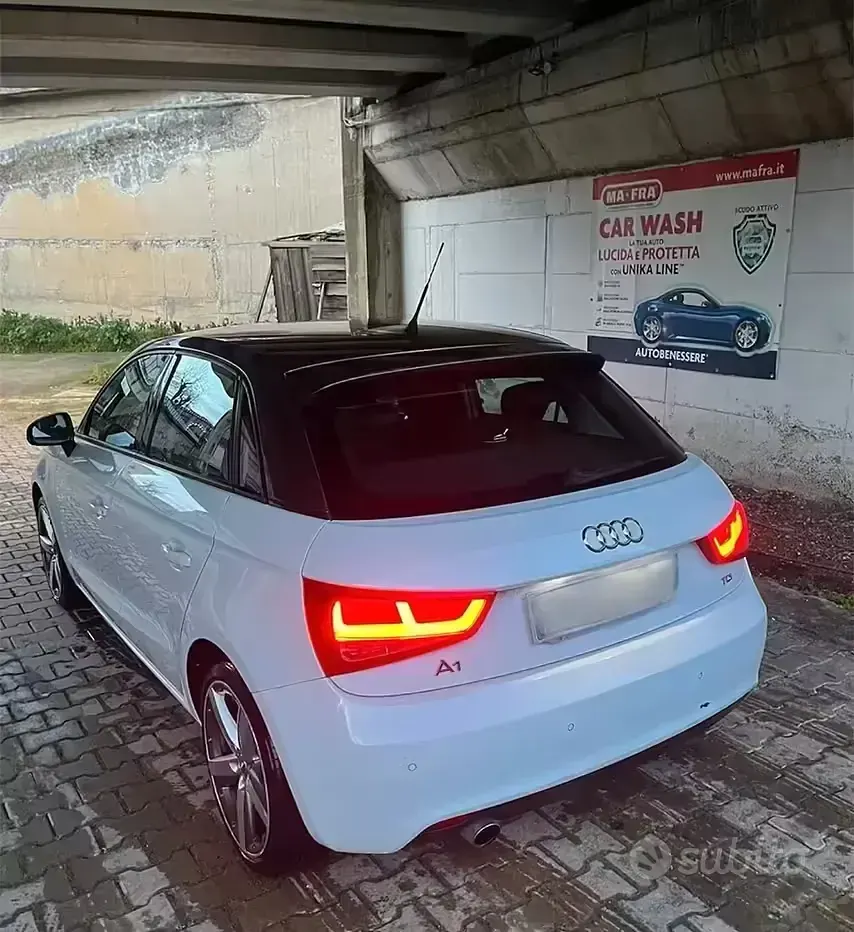 Usata Audi A1 90 CV (66 kW) 2014 Bianco Utilitaria