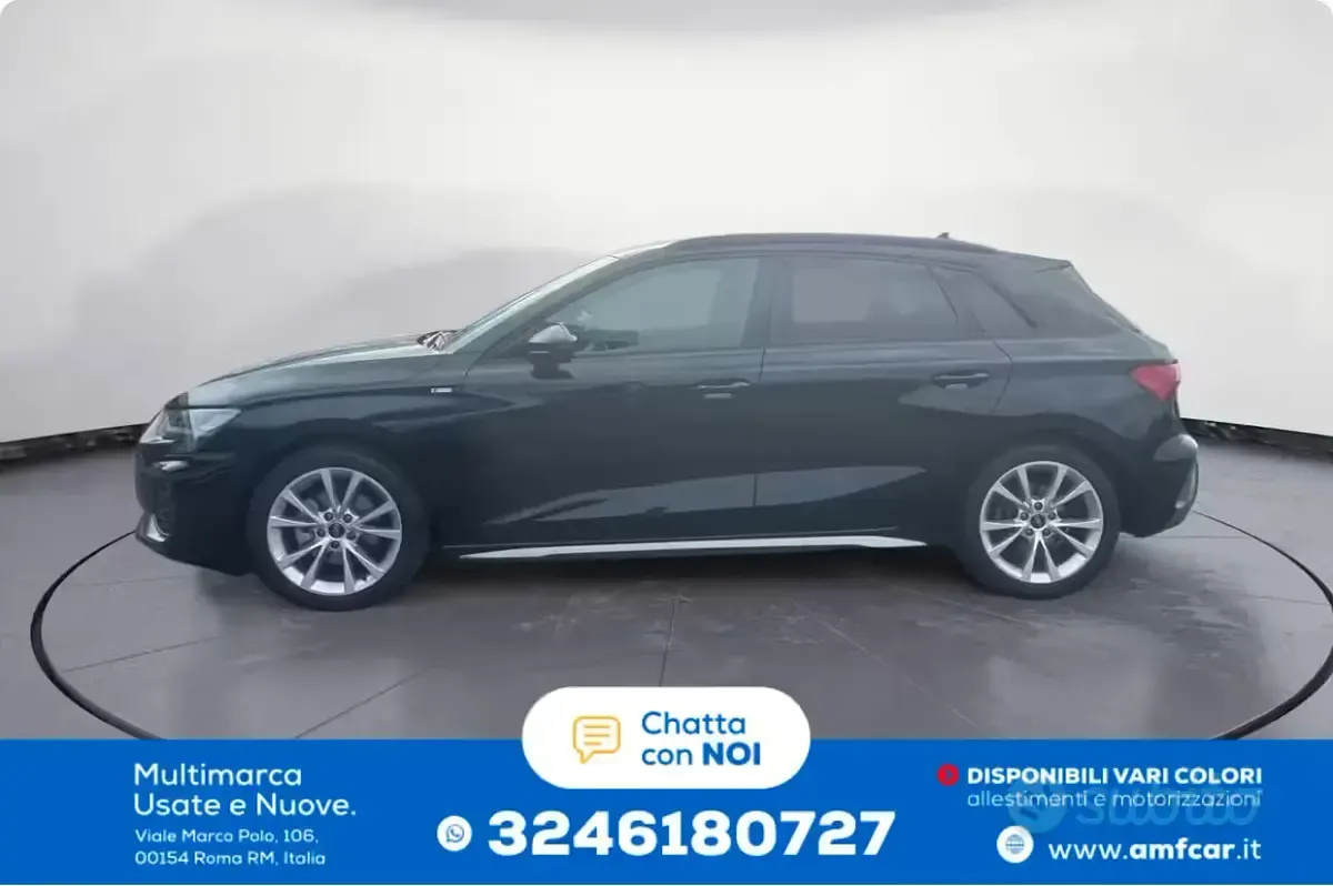 Usata Audi A3 150 CV (110 kW) 2025 Nero Berlina