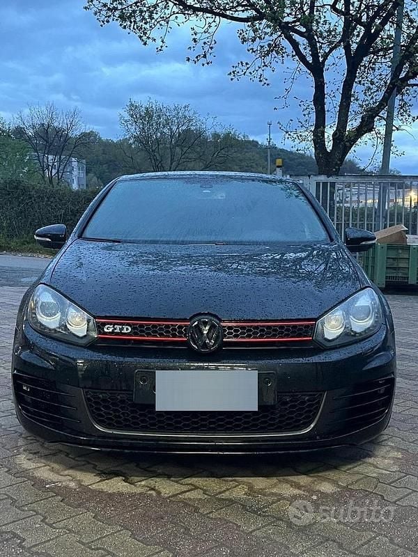 Usata VW Golf VI GTD 170 CV (125 kW) 2011 Nero Utilitaria