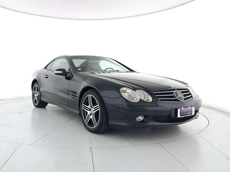 Usata Mercedes SL500 Avantgarde 306 CV (225 kW) 2001 Blu Cabrio