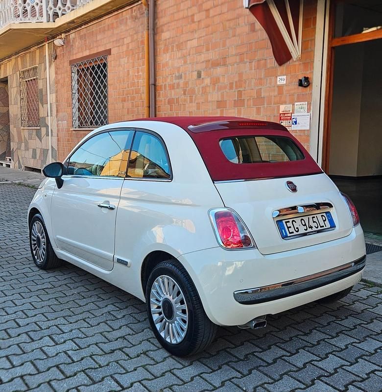 Usata Fiat 500C Lounge 95 CV (69 kW) 2011 Bianco Cabrio