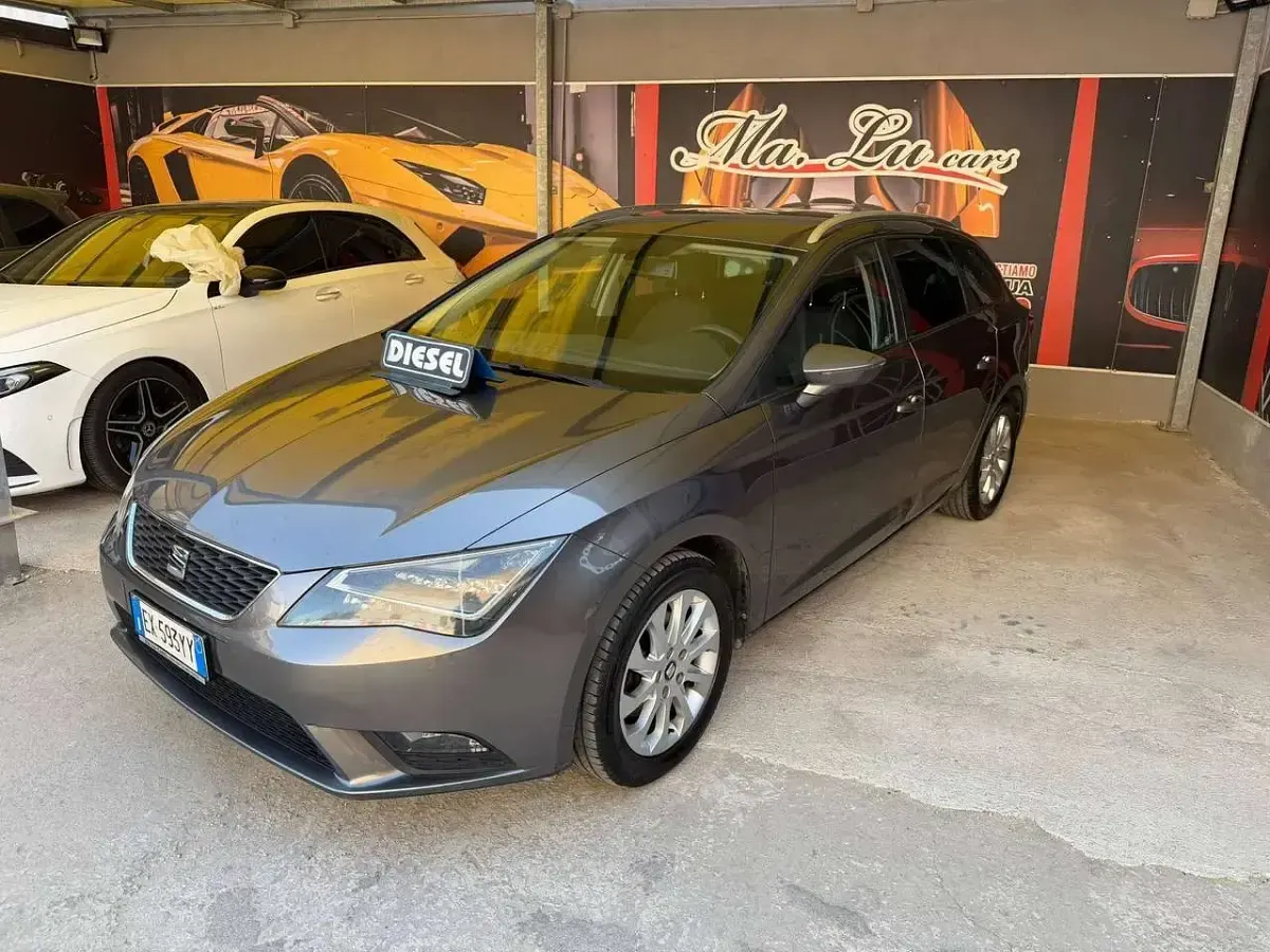 Usata Seat Leon ST Reference 105 CV (77 kW) 2014 Grigio Station wagon