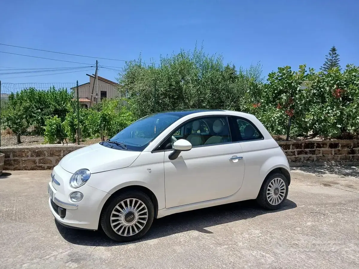 Usata Fiat 500 95 CV (69 kW) 2012 Bianco Berlina
