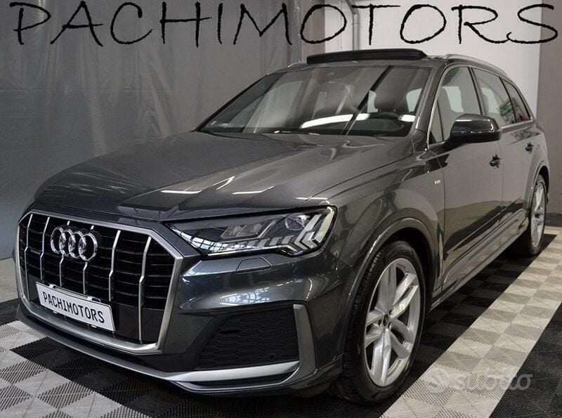 Grigio daytona Usata 2021 Audi Q7 S-Line SUV | 65.900 € (Molto cara) - Immagine 1/4