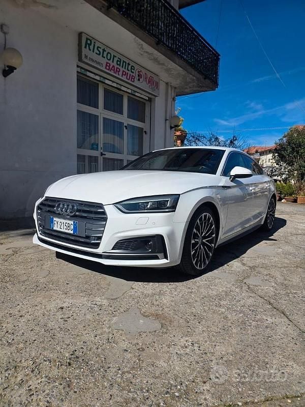 Usata Audi A5 S-Line 190 CV (139 kW) 2019 Bianco Coupé