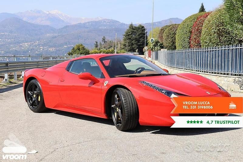 Usata Ferrari 458 565 CV (415 kW) 2015 Rosso Cabrio