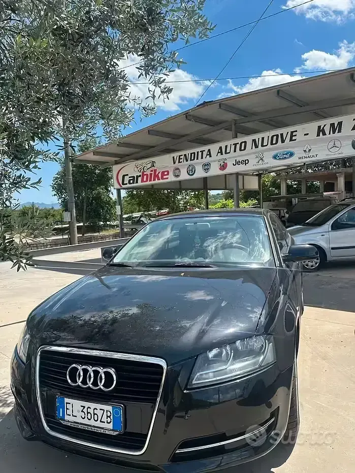 Usata Audi A3 Attraction 140 CV (102 kW) 2012 Nero Utilitaria
