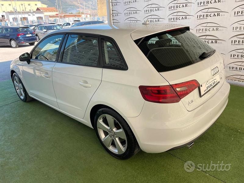 Usata Audi A3 Ambition 110 CV (80 kW) 2015 Bianco Berlina