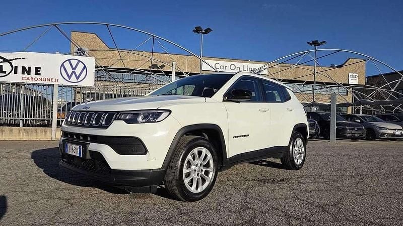 Bianco Usata 2022 Jeep Compass Longitude SUV | 21.900 € (Buon prezzo) - Immagine 1/4