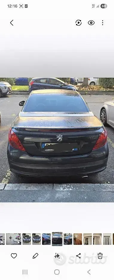 Gebraucht Peugeot 207 CC 2008 Schwarz Cabrio