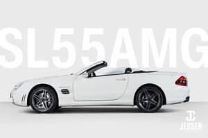 Usata Mercedes SL55 AMG AMG 517 CV (380 kW) 2006 Bianco Cabrio