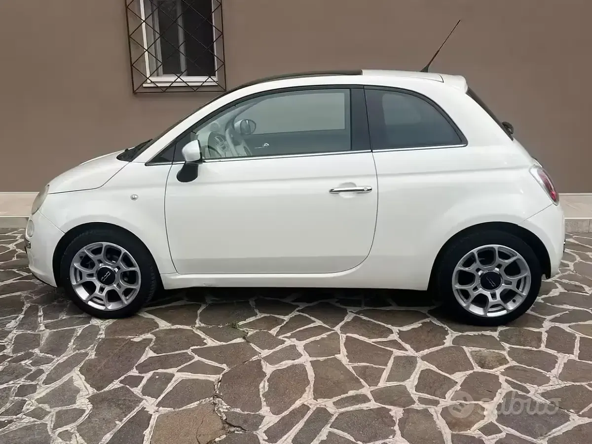 Usata Fiat 500 75 CV (55 kW) 2008 Bianco Berlina