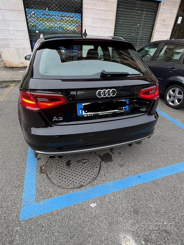 Usata Audi A3 150 CV (110 kW) 2017 Nero Berlina