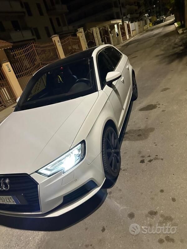 Usata Audi A3 150 CV (110 kW) 2019 Bianco Berlina
